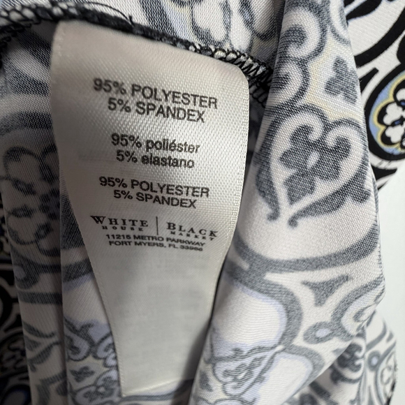 White House Black Market A-line Dress Wrap Style Size Medium - Picture 7 of 10